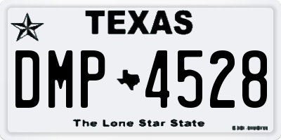 TX license plate DMP4528