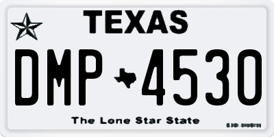 TX license plate DMP4530
