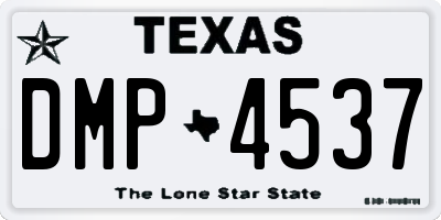 TX license plate DMP4537