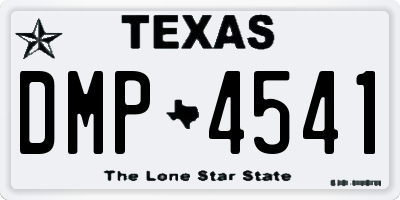 TX license plate DMP4541