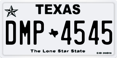 TX license plate DMP4545