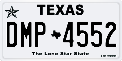 TX license plate DMP4552