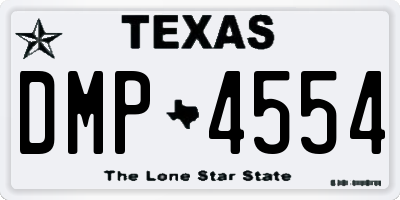 TX license plate DMP4554