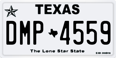TX license plate DMP4559