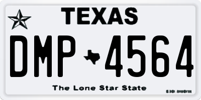 TX license plate DMP4564
