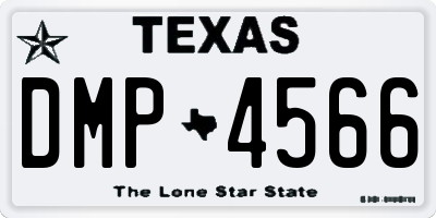 TX license plate DMP4566