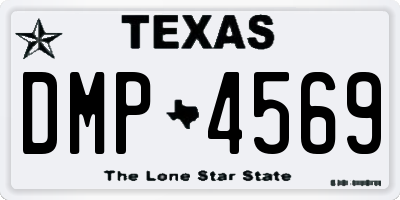 TX license plate DMP4569