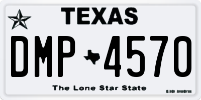 TX license plate DMP4570