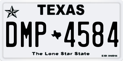 TX license plate DMP4584