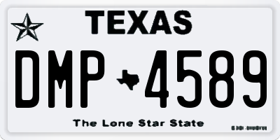 TX license plate DMP4589