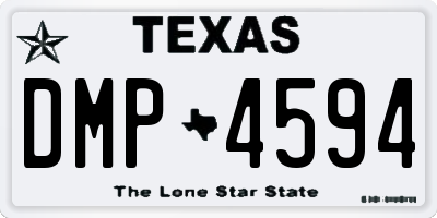 TX license plate DMP4594