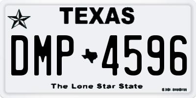 TX license plate DMP4596
