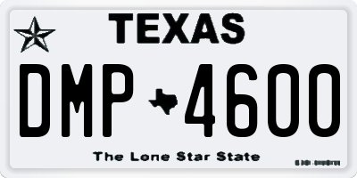 TX license plate DMP4600