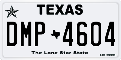 TX license plate DMP4604