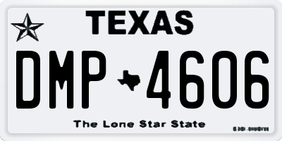 TX license plate DMP4606