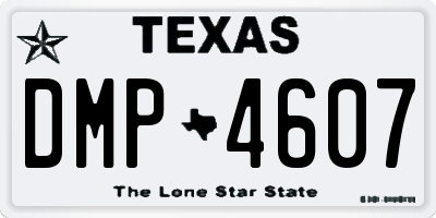 TX license plate DMP4607