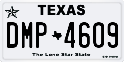 TX license plate DMP4609