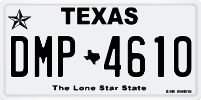 TX license plate DMP4610