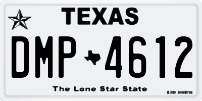 TX license plate DMP4612