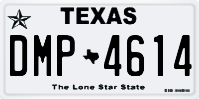 TX license plate DMP4614