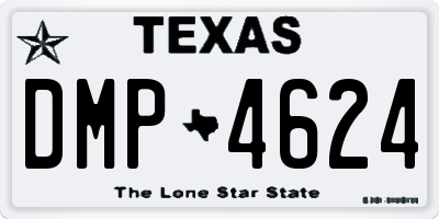 TX license plate DMP4624