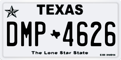 TX license plate DMP4626