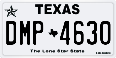 TX license plate DMP4630