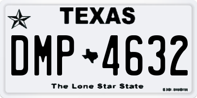 TX license plate DMP4632
