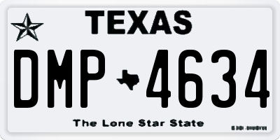 TX license plate DMP4634