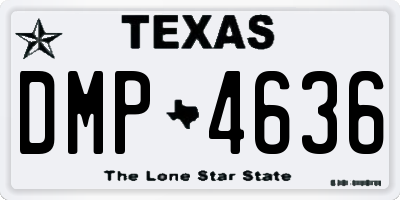 TX license plate DMP4636
