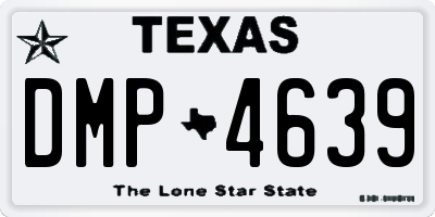 TX license plate DMP4639