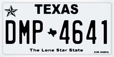 TX license plate DMP4641