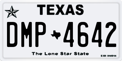 TX license plate DMP4642