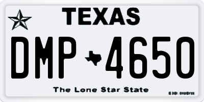 TX license plate DMP4650