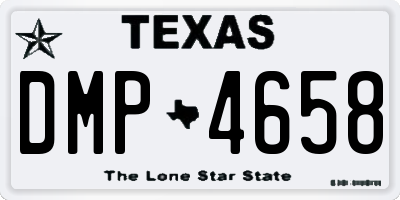 TX license plate DMP4658