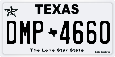 TX license plate DMP4660