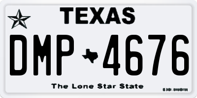 TX license plate DMP4676