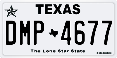 TX license plate DMP4677