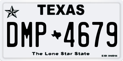 TX license plate DMP4679