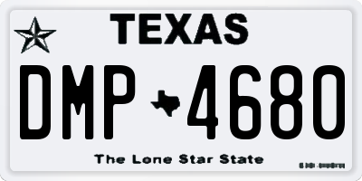 TX license plate DMP4680