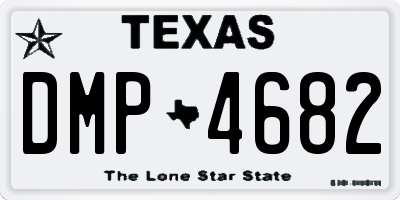 TX license plate DMP4682