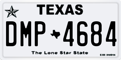 TX license plate DMP4684
