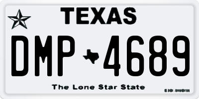 TX license plate DMP4689