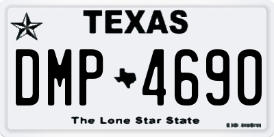 TX license plate DMP4690