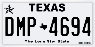TX license plate DMP4694