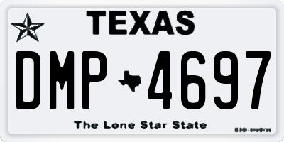 TX license plate DMP4697