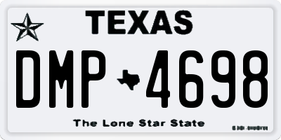 TX license plate DMP4698