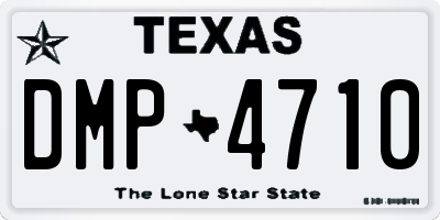 TX license plate DMP4710