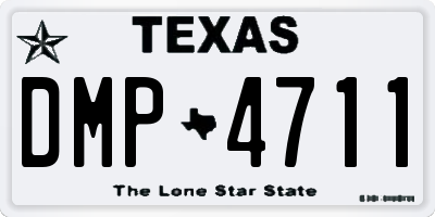 TX license plate DMP4711