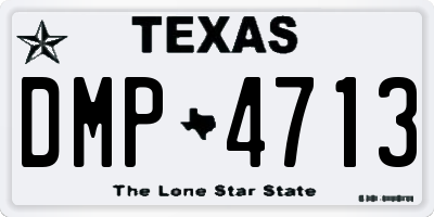 TX license plate DMP4713